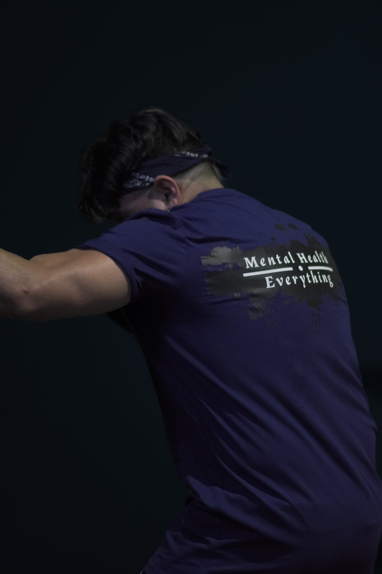 Midnight Mental Health Long Fit T